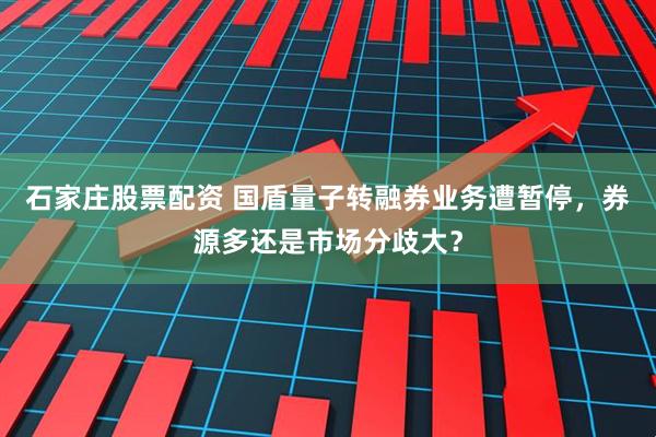 石家庄股票配资 国盾量子转融券业务遭暂停，券源多还是市场分歧大？