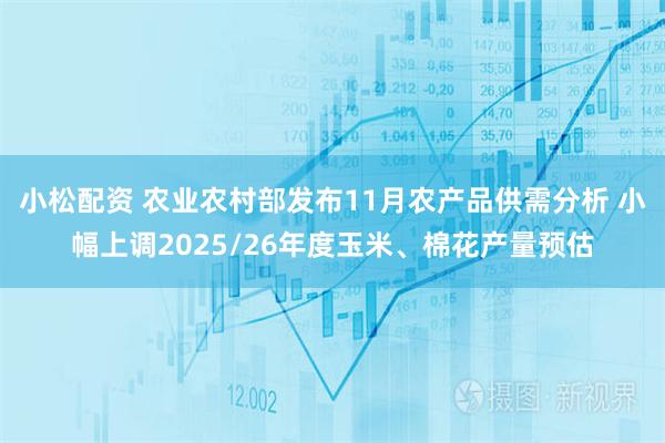 小松配资 农业农村部发布11月农产品供需分析 小幅上调2025/26年度玉米、棉花产量预估