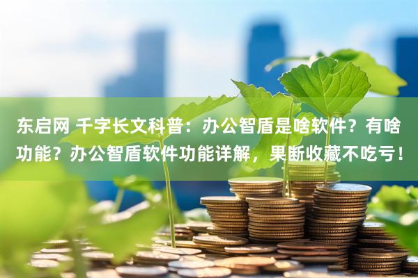 东启网 千字长文科普：办公智盾是啥软件？有啥功能？办公智盾软件功能详解，果断收藏不吃亏！